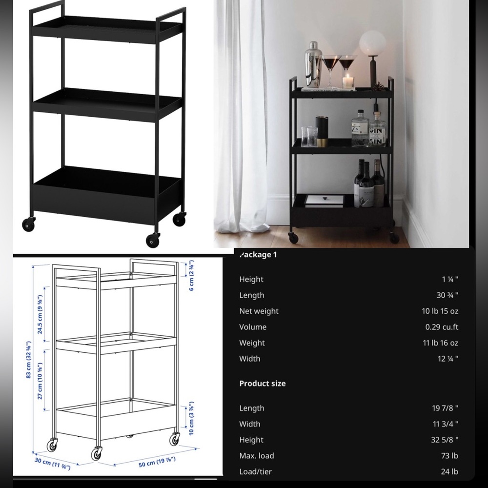 Selling this cute little bar cart. Goes perfectly in any corner of your home.